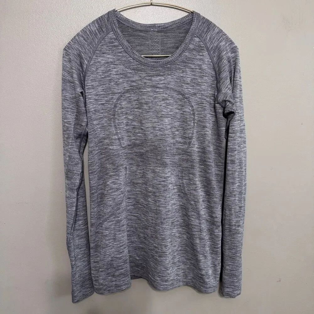 Lululemon Swiftly Tech Long Sleeve Crew gray size 10